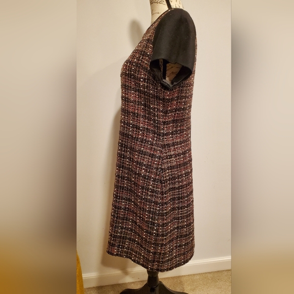 Banana Republic Brown  Black and Tan Sheath Mini Dress,Size 10. - Picture 4 of 13